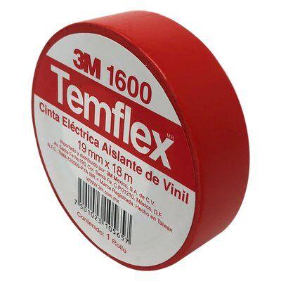 3M® Cinta Eléctrica de Vinil Temflex® 1600 - Negro